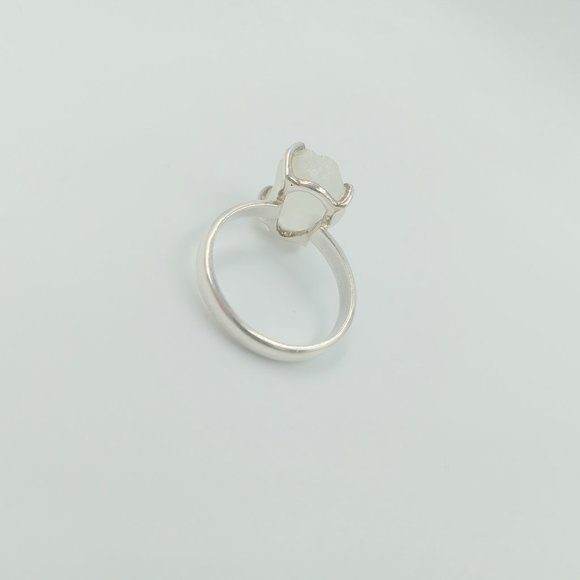 Sterling Silver Raw Rock Crystal Quartz - Picture 11 of 14